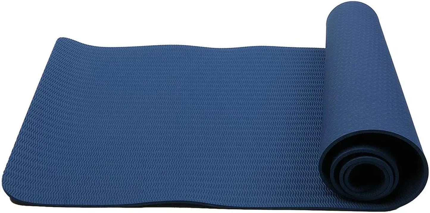 Attraction Design Yoga Mat Non Slip Exercise Mat Extra Thick Workout Mat for Yoga, Eco Friendly Exercise Yoga Mat High Density Fitness Pilates Mat with Carrying Strap, 72"X 24"X 6Mm
