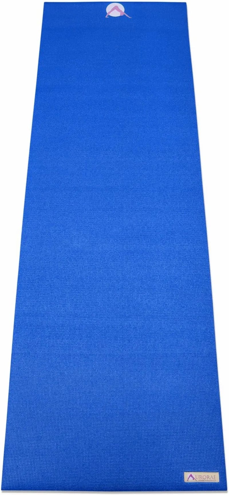 AURORAE Classic/Printed Extra Thick and Long Yoga Mat. Slip Free Rosin Included