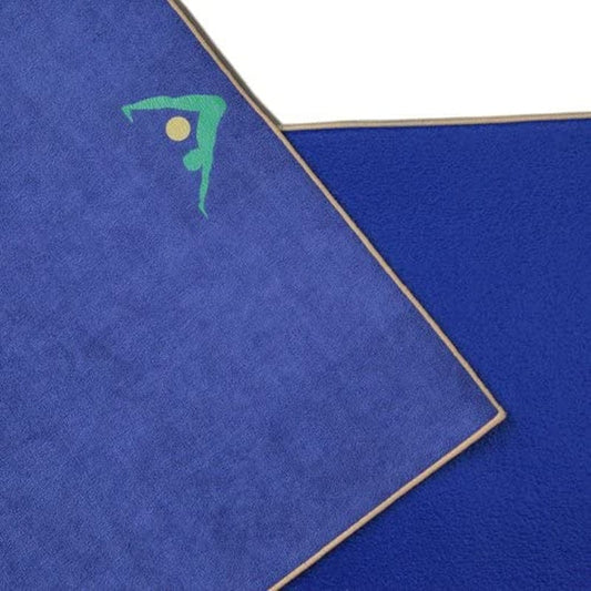 AURORAE Synergy 2In1 Hot Yoga Mat with Integrated Non Slip Microfiber Towel. No Slipping No Bunching/Odor Patent Protected