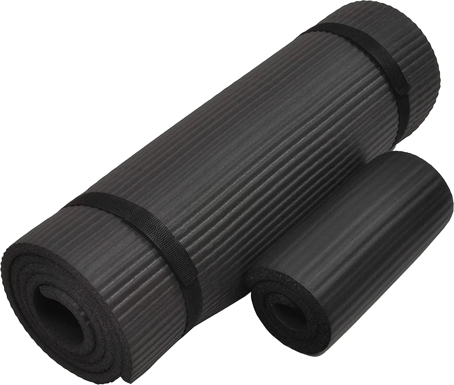 Balancefrom Everyday Essentials 1/2-Inch Extra Thick High Density Anti-Tear Exercise Yoga Mat with Knee Pad and Carrying Strap