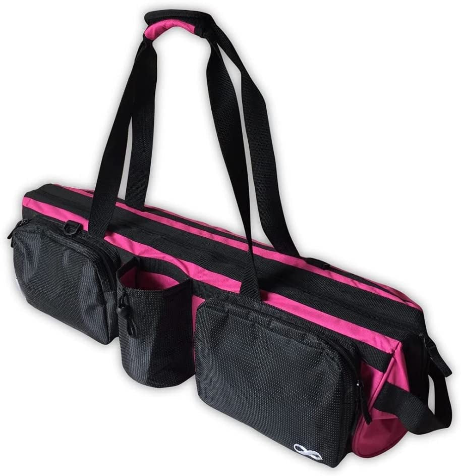 Yogaaddict Yoga Mat Tote Bag "Supreme" and Carriers with Pocket & Zipper, 30" Long, Extra Large, Fit Most Mat Size, Pilates, Gym, Compartment for Yoga Block, Easy Access