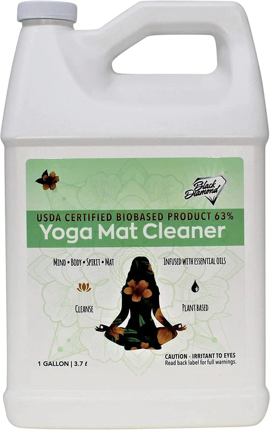Black Diamond Stoneworks Yoga Mat Spray Cleaner: USDA Certified BIOBASED- Essential Oils, Safe for All Type of Materials, Exercise, Pilates, or Workout Mats.