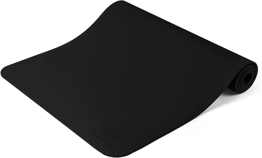 Clever Non-Slip Essential Yoga Mat | Extra Thick 6.35Mm Cushion to Protect Joints | Suitable for All Yoga Types and Levels Including Beginner | Unisex Generous Mat Size (6' by 2') |Robust Anti-Tear Design| Hygenic Easy Wipe Surface | Eco-Friendly |