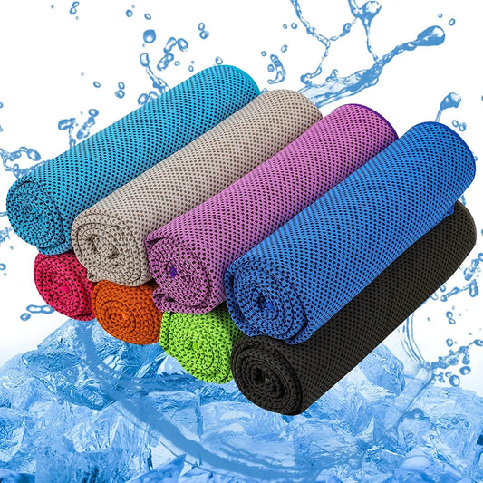 Cooling Towel, Ice Towel, Microfiber Cooling Towels for Neck and Face Athletes, Instant Cooling Chilly Towels -UPF 50+ Cooling Ice Towels for Sports, Workout, Fitness, Gym, Yoga, Camping
