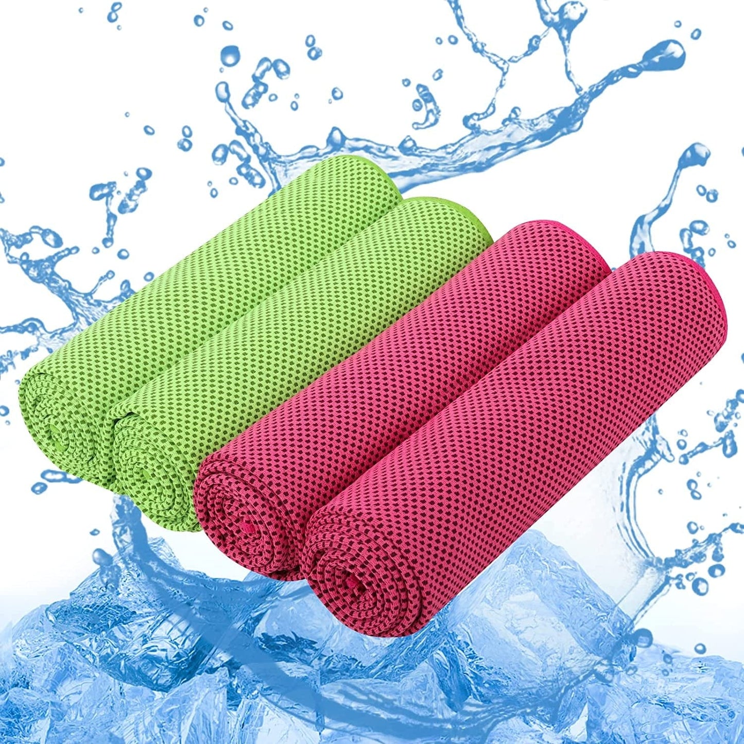 Cooling Towel, Ice Towel, Microfiber Cooling Towels for Neck and Face Athletes, Instant Cooling Chilly Towels -UPF 50+ Cooling Ice Towels for Sports, Workout, Fitness, Gym, Yoga, Camping