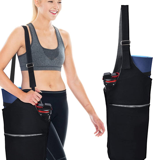 Yoga Mat Bag,40" X15 Large Size Yoga Mat Carrier,Reversible Design,Zipper Pocket,Fits Most Size Mats