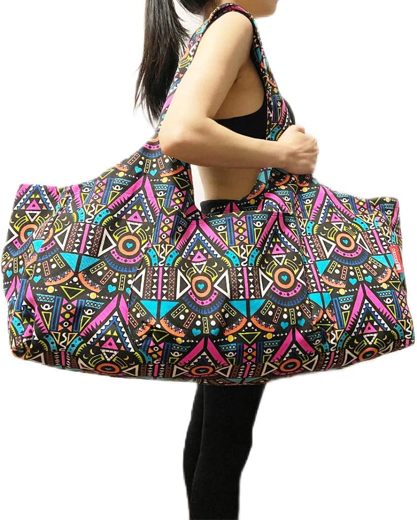 Aozora Yoga Mat Bag Large Yoga Mat Tote Sling Carrier with Pockets Fits Mats with Multi-Functional Storage Pockets Light and Durable
