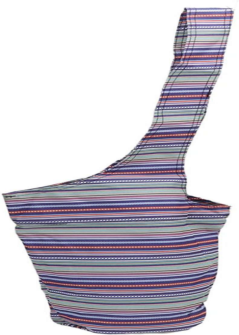 TOPINCN Yoga Mat Bag Large Size, Lightweight Portable Oxford Cloth Large Capacity Foldable Multipurpose Yoga Mat Storage Bag(Green Stripes)