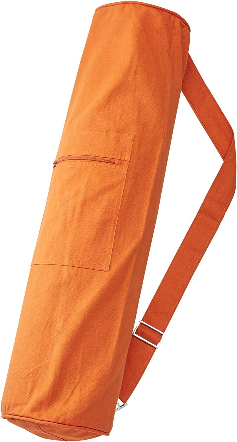 Sol Living Lightweight Cotton Yoga Mat Carrier, Eco-Friendly Yoga Mat Bag with Closure for Safety & Security - Various Designs
