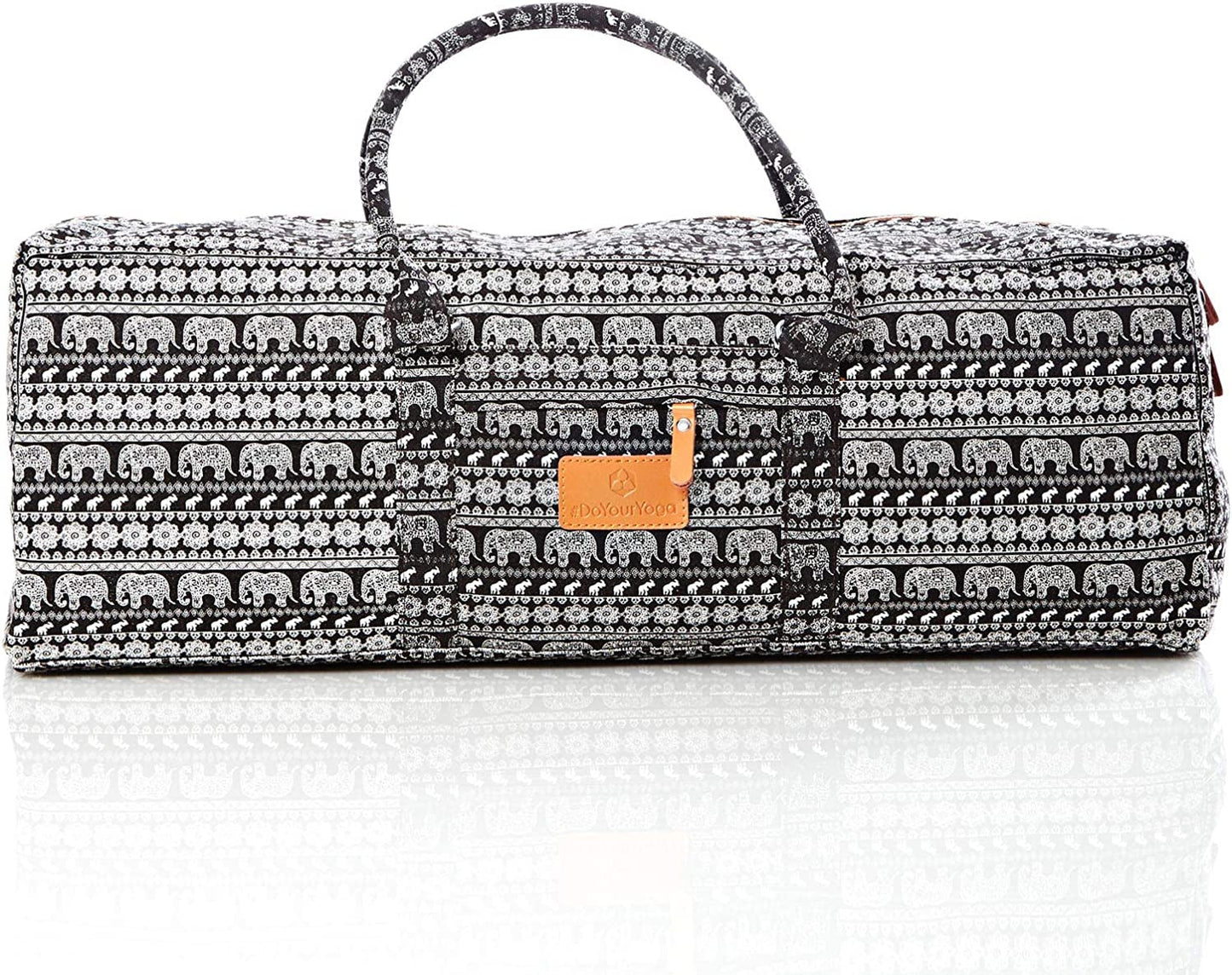 #Doyouryoga Full-Zip Extra Large Yoga Mat Tote Bag with Multi-Functional Storage Pockets for Sports Gym Pilates »Ghanpati«