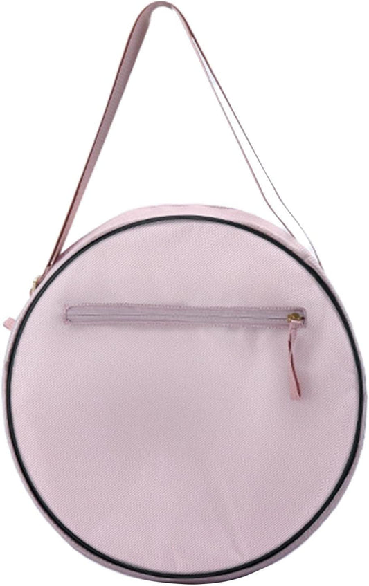 Vaveren Yoga Roller Ring Wheel Bag Pink Shoulder Fitness Bag Storage Bag for Body Balance