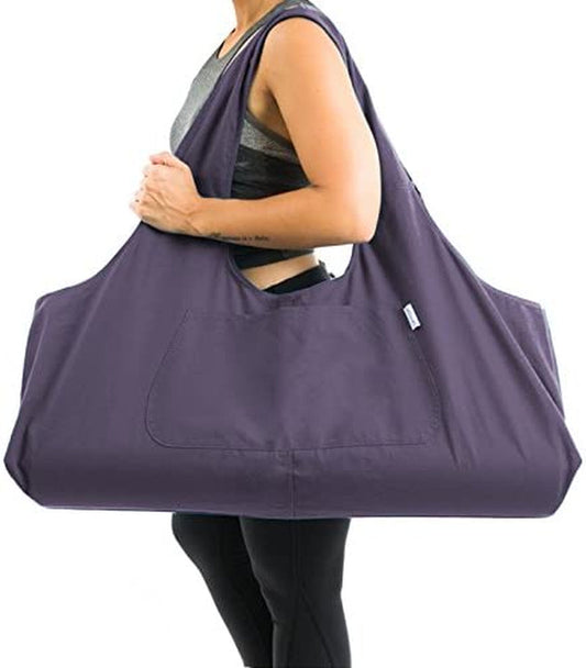 Yogiii Large Yoga Mat Bag | the ORIGINAL Yogiiitotepro | Large Yoga Mat Tote Sling Carrier with Side Pocket | Fits Most Size Mats
