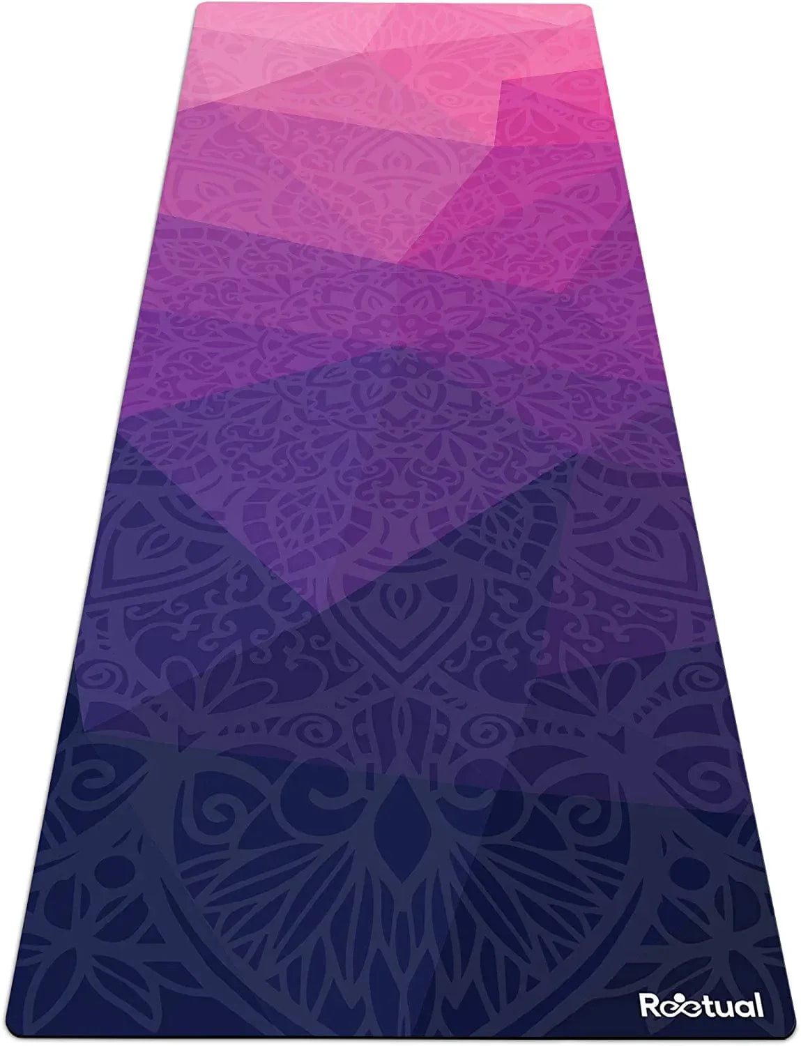 Reetual, the Yoga Mat That Adores Sweat | Premium Hot Yoga Mat Non Slip Towel Combo - with Carrying Strap | Eco Friendly | Designed for Bikram, Hot Yoga, Ashtanga, Vinyasa, Power