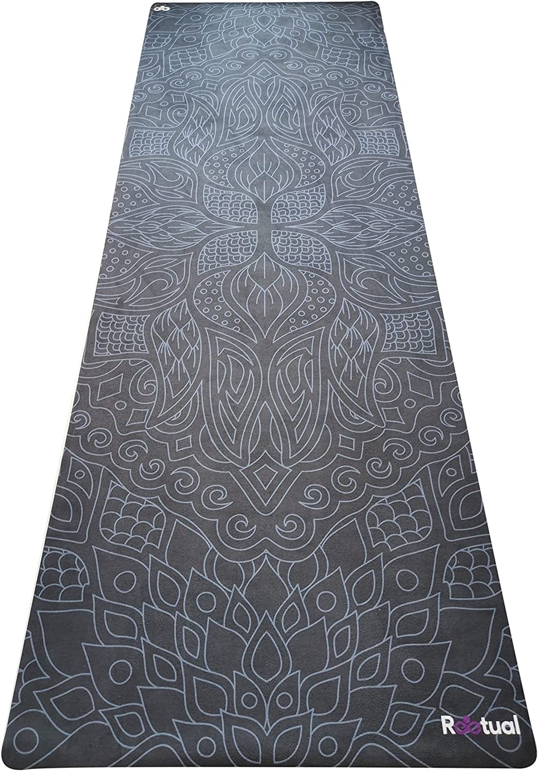 Reetual, the Yoga Mat That Adores Sweat | Premium Hot Yoga Mat Non Slip Towel Combo - with Carrying Strap | Eco Friendly | Designed for Bikram, Hot Yoga, Ashtanga, Vinyasa, Power