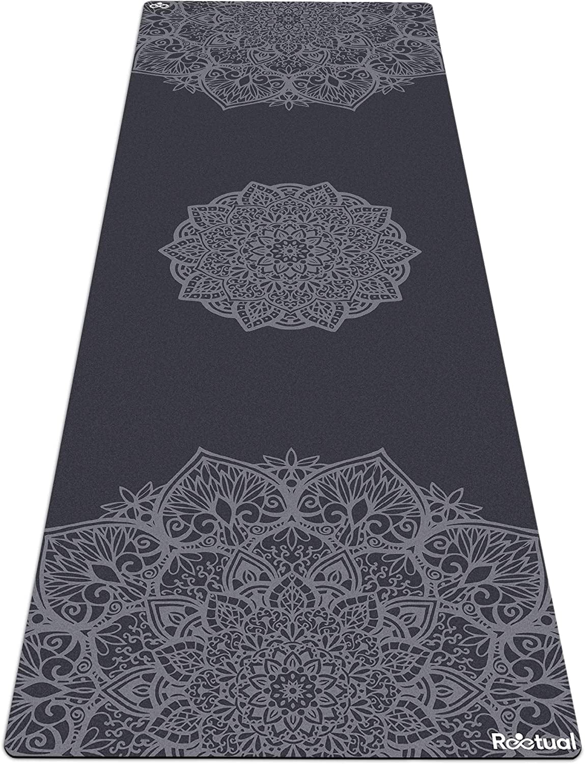 Reetual, the Yoga Mat That Adores Sweat | Premium Hot Yoga Mat Non Slip Towel Combo - with Carrying Strap | Eco Friendly | Designed for Bikram, Hot Yoga, Ashtanga, Vinyasa, Power