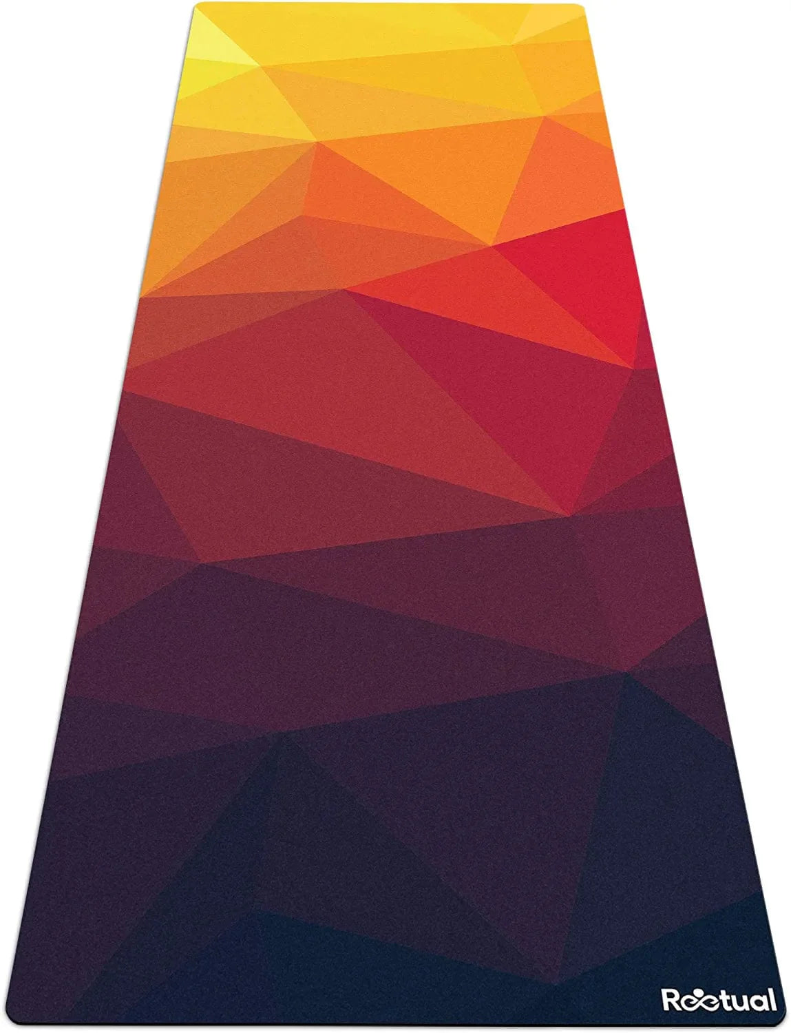 Reetual, the Yoga Mat That Adores Sweat | Premium Hot Yoga Mat Non Slip Towel Combo - with Carrying Strap | Eco Friendly | Designed for Bikram, Hot Yoga, Ashtanga, Vinyasa, Power