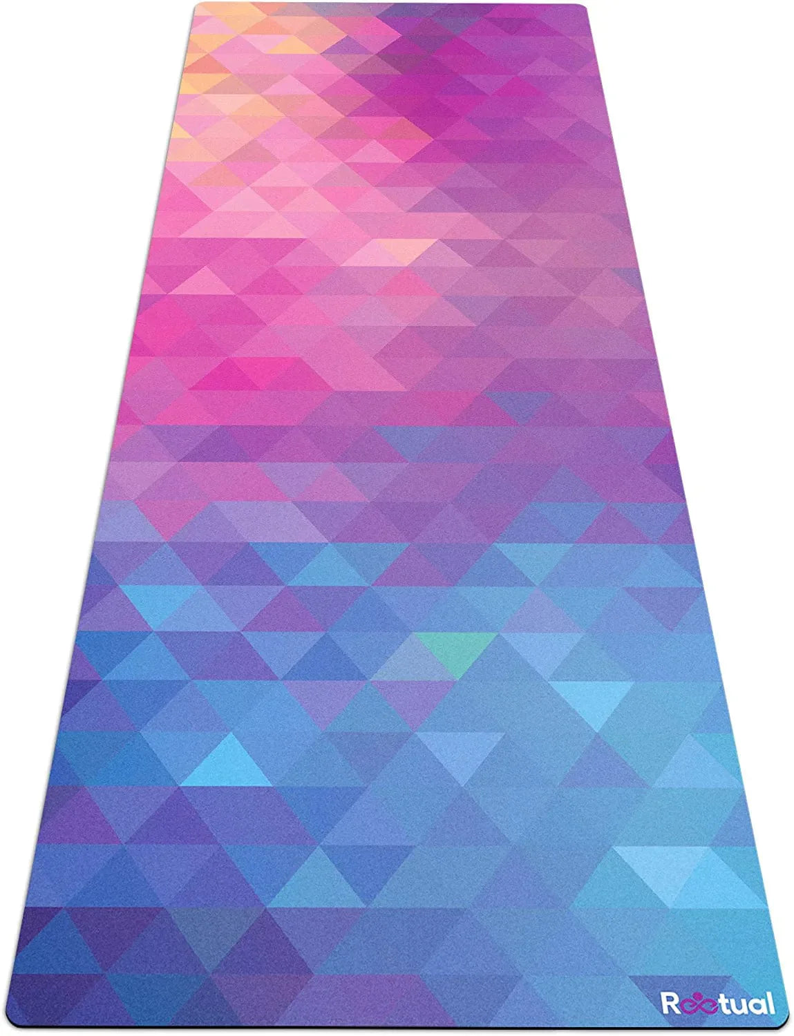 Reetual, the Yoga Mat That Adores Sweat | Premium Hot Yoga Mat Non Slip Towel Combo - with Carrying Strap | Eco Friendly | Designed for Bikram, Hot Yoga, Ashtanga, Vinyasa, Power