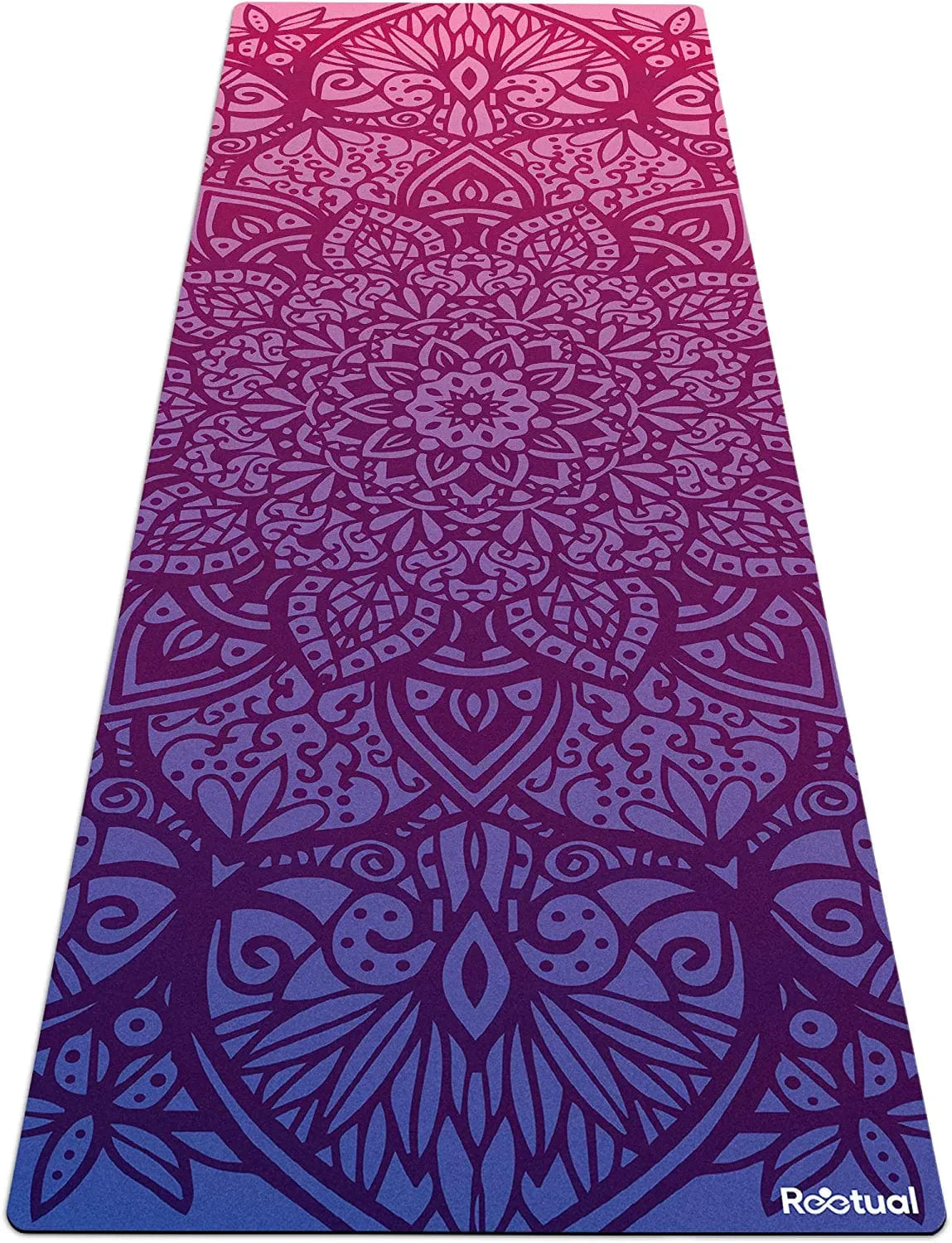 Reetual, the Yoga Mat That Adores Sweat | Premium Hot Yoga Mat Non Slip Towel Combo - with Carrying Strap | Eco Friendly | Designed for Bikram, Hot Yoga, Ashtanga, Vinyasa, Power