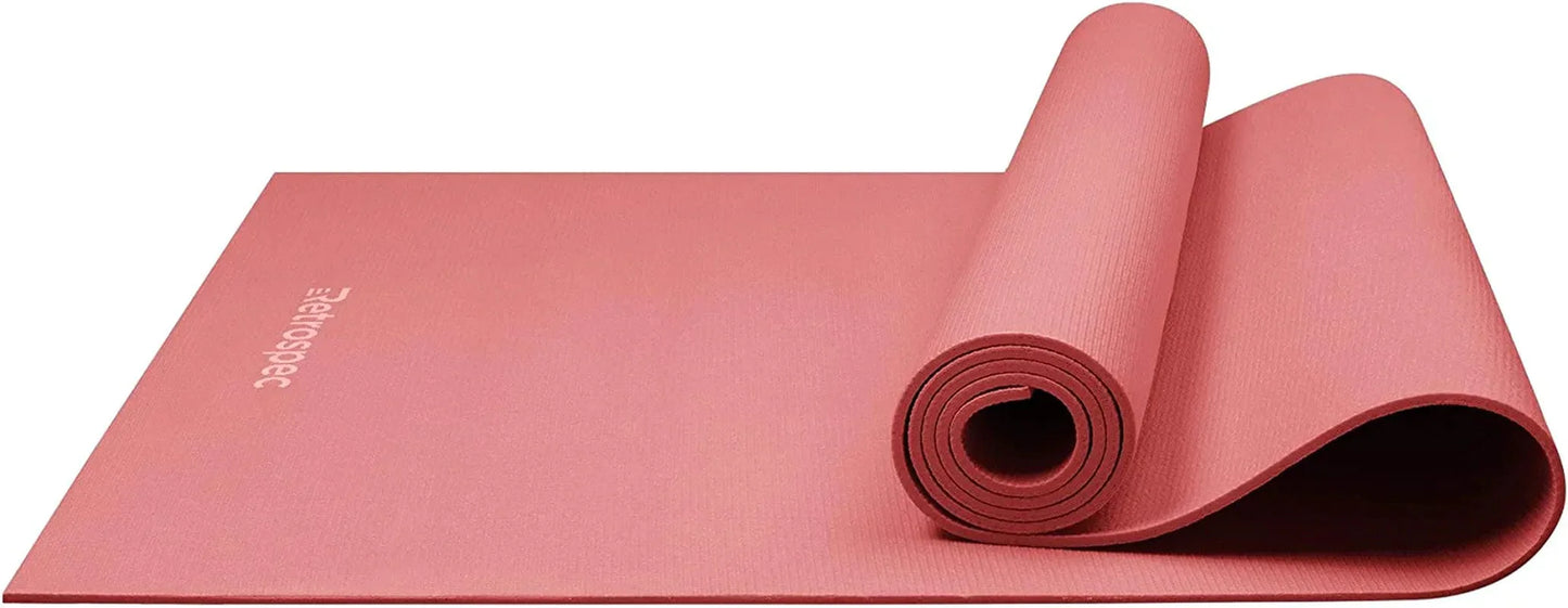 Retrospec Pismo Yoga Mat W/Nylon Strap for Men & Women - Non Slip Excercise Mat for Yoga, Pilates, Stretching, Floor & Fitness Workouts