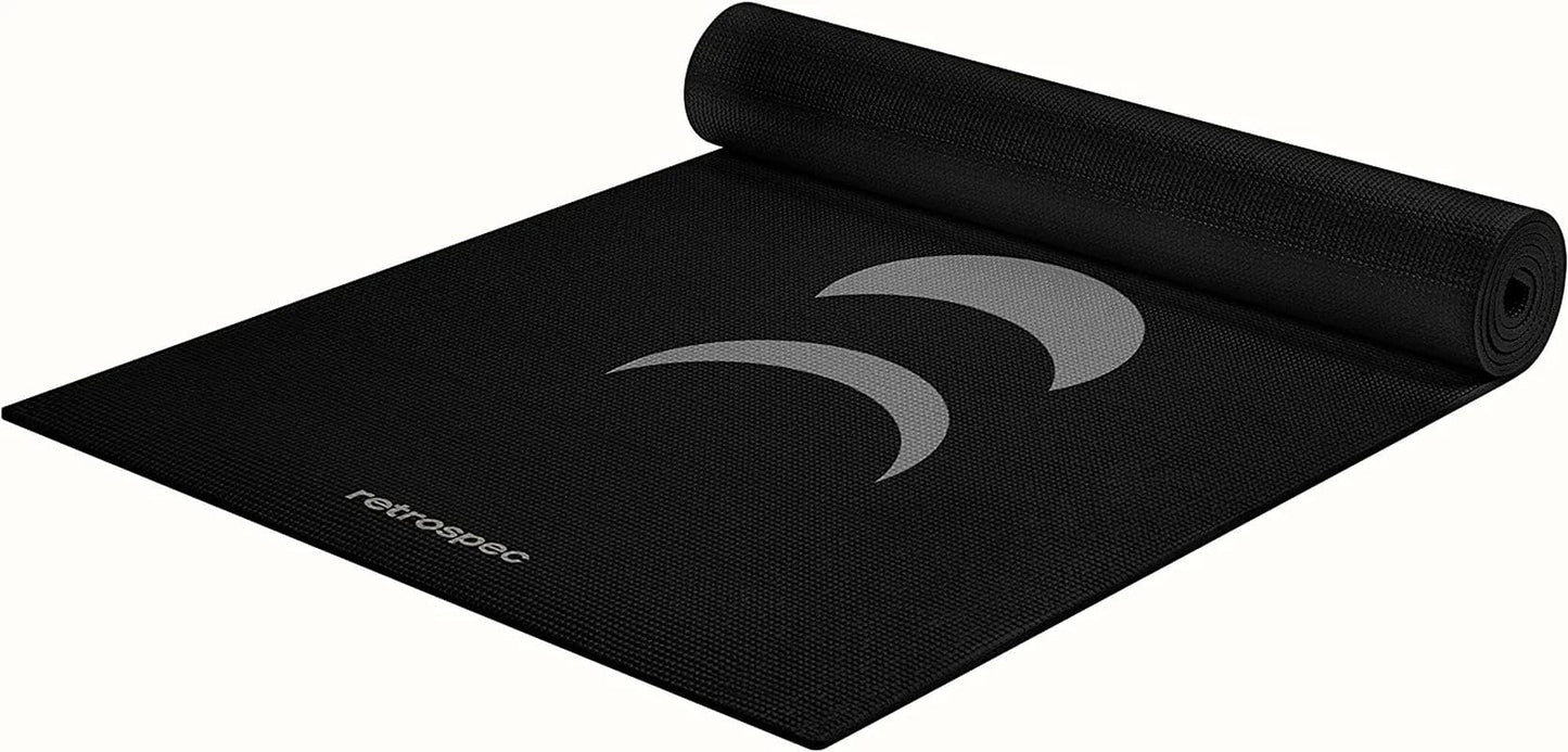 Retrospec Pismo Yoga Mat W/Nylon Strap for Men & Women - Non Slip Excercise Mat for Yoga, Pilates, Stretching, Floor & Fitness Workouts