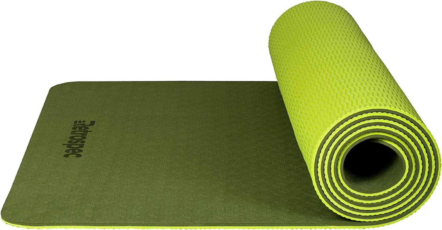 Retrospec Zuma Yoga Mat for Men & Women - Outdoor & Indoor Non Slip Exercise Mat for Hot Yoga, Pilates, Stretching Floor & Fitness Workouts