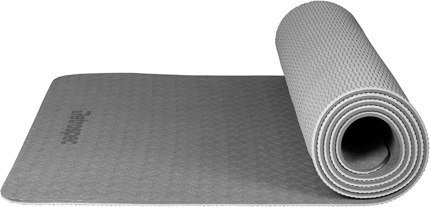 Retrospec Zuma Yoga Mat for Men & Women - Outdoor & Indoor Non Slip Exercise Mat for Hot Yoga, Pilates, Stretching Floor & Fitness Workouts