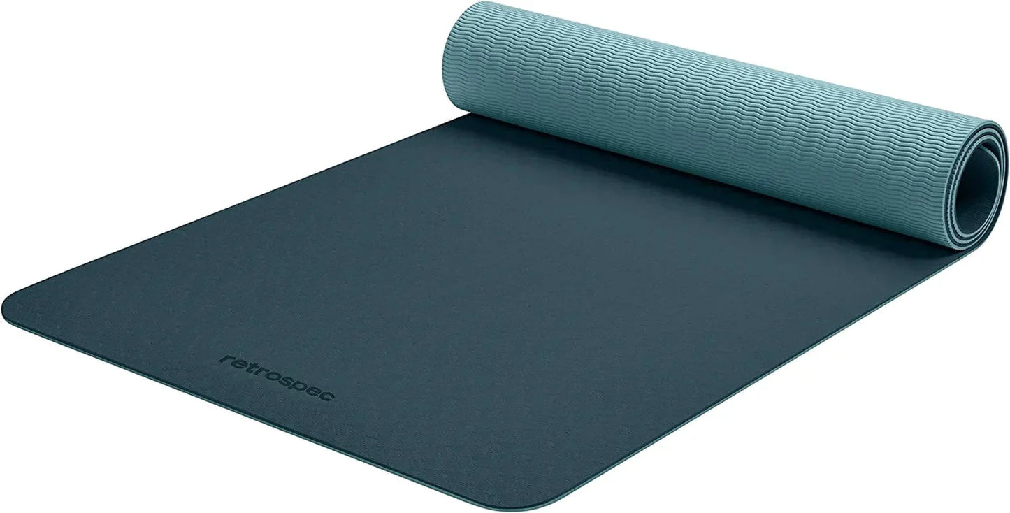 Retrospec Zuma Yoga Mat for Men & Women - Outdoor & Indoor Non Slip Exercise Mat for Hot Yoga, Pilates, Stretching Floor & Fitness Workouts