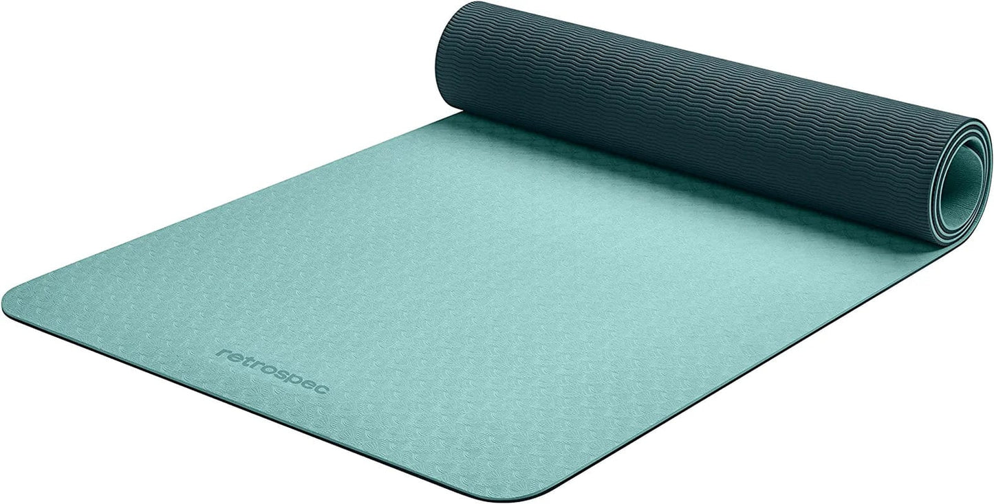 Retrospec Zuma Yoga Mat for Men & Women - Outdoor & Indoor Non Slip Exercise Mat for Hot Yoga, Pilates, Stretching Floor & Fitness Workouts