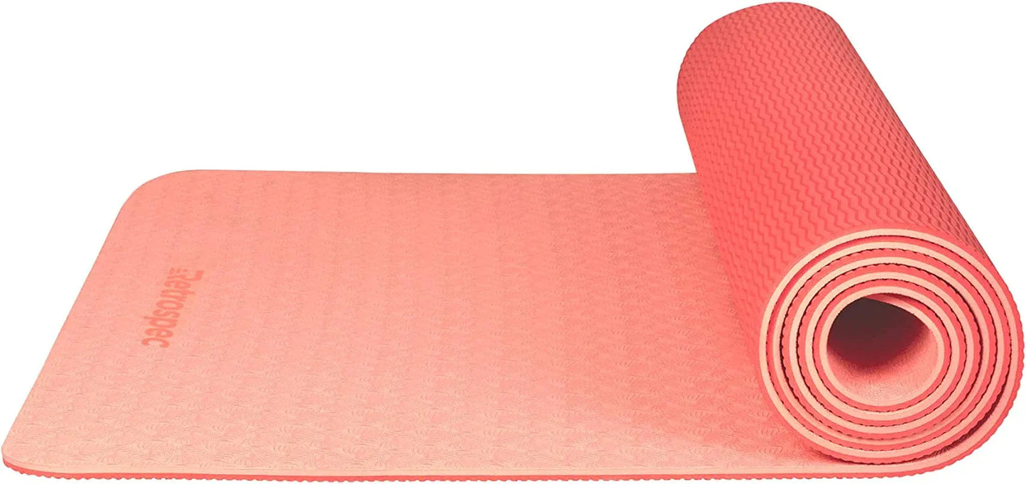 Retrospec Zuma Yoga Mat for Men & Women - Outdoor & Indoor Non Slip Exercise Mat for Hot Yoga, Pilates, Stretching Floor & Fitness Workouts