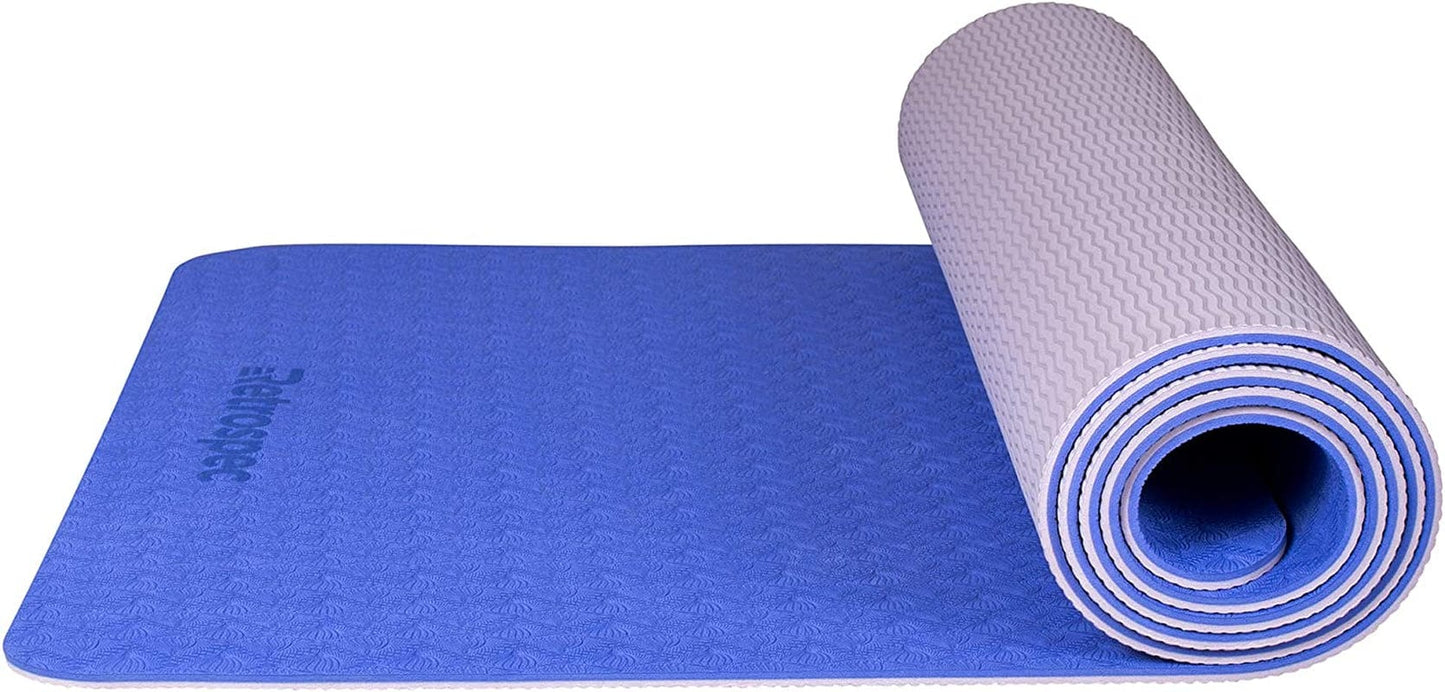 Retrospec Zuma Yoga Mat for Men & Women - Outdoor & Indoor Non Slip Exercise Mat for Hot Yoga, Pilates, Stretching Floor & Fitness Workouts