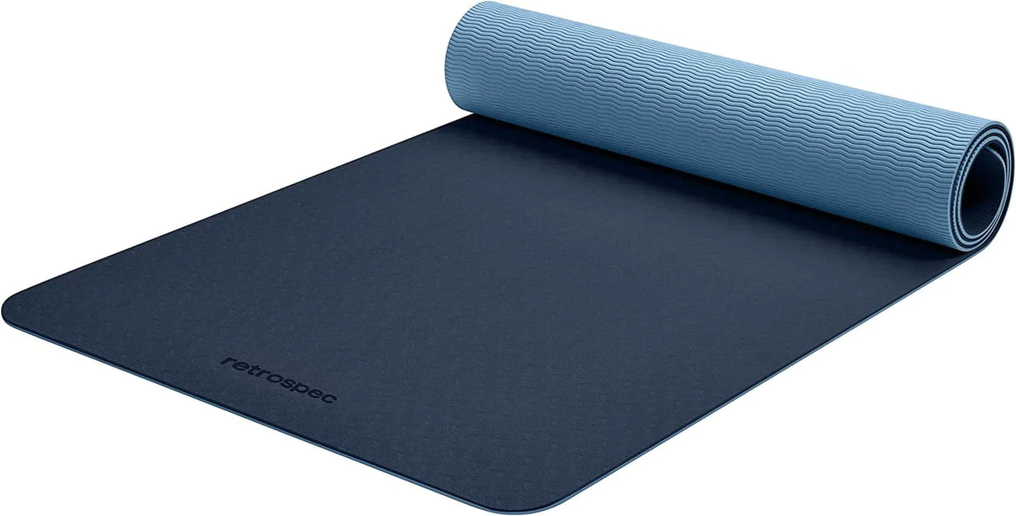 Retrospec Zuma Yoga Mat for Men & Women - Outdoor & Indoor Non Slip Exercise Mat for Hot Yoga, Pilates, Stretching Floor & Fitness Workouts