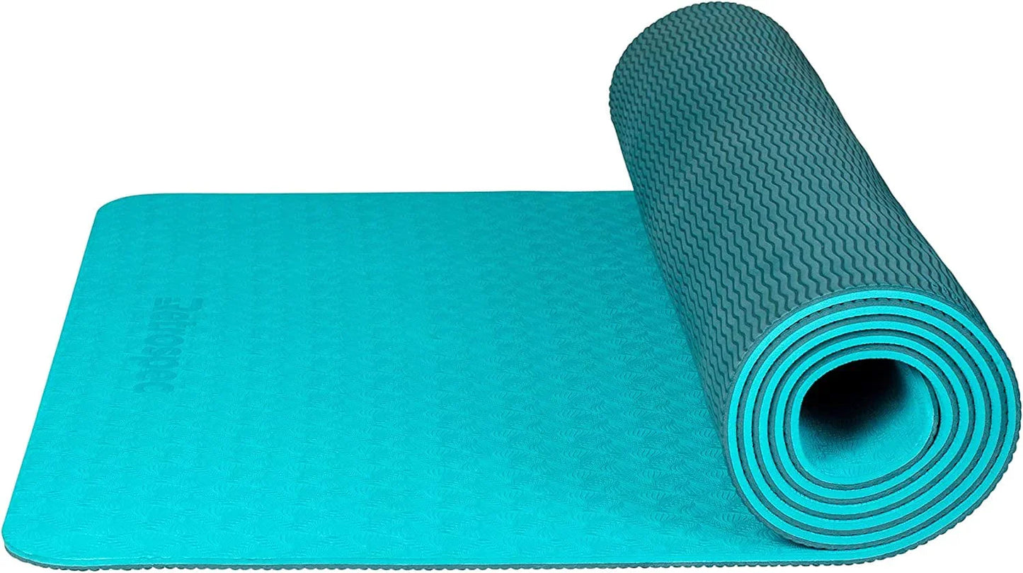 Retrospec Zuma Yoga Mat for Men & Women - Outdoor & Indoor Non Slip Exercise Mat for Hot Yoga, Pilates, Stretching Floor & Fitness Workouts
