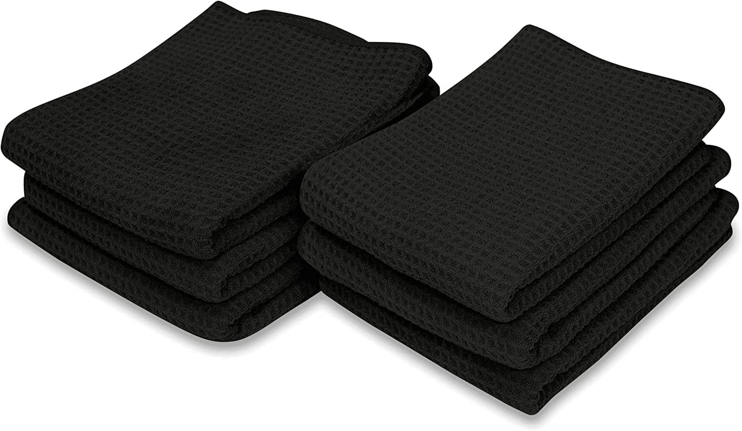S&T INC. Microfiber Fitness Exercise Gym Towels, 360 GSM, 6 Pack, 16-Inch X 27-Inch