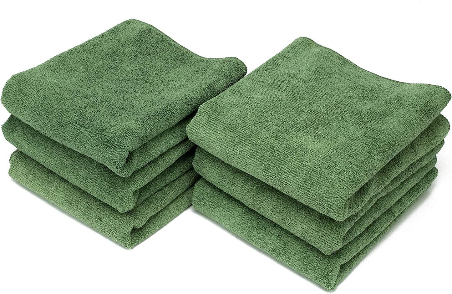 S&T INC. Microfiber Fitness Exercise Gym Towels, 360 GSM, 6 Pack, 16-Inch X 27-Inch