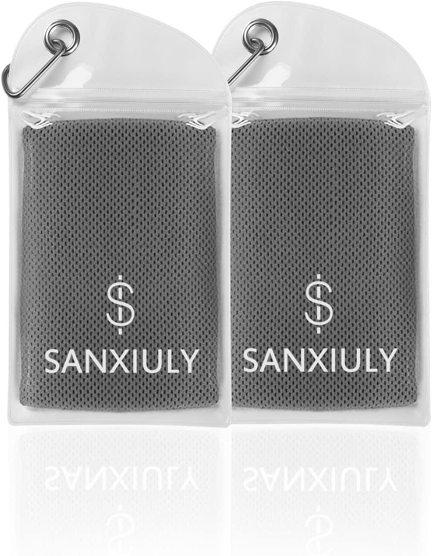 SANXIULY Cooling Towel for Sports, Workout, Fitness, Gym, Yoga, Pilates, Travel, Camping,Hiking,Running,Golf & More