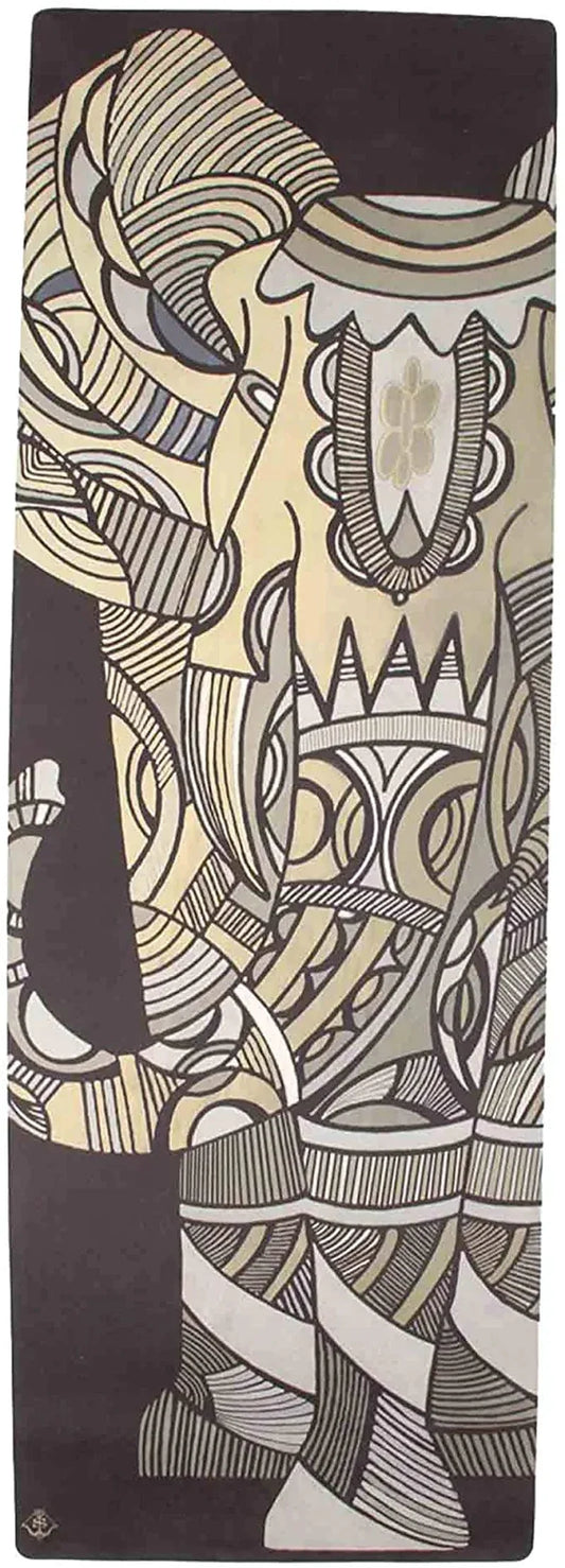 Shakti Warrior Zakti Natural Rubber Foldable Travel Yoga Mat - Premium Printed Natural Eco-Friendly Biodegradable Non-Slip Mat Great for Hot Yoga, Pilates, Workouts ( 72 Inch X 24 Inch X 1Mm Thick ) Wanderlust - Travel Edition