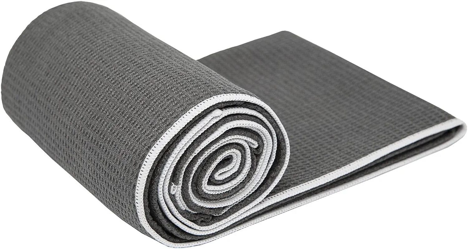 Shandali Hot Yoga Towel - Stickyfiber Yoga Towel - Mat-Sized, Microfiber, Super Absorbent, Anti-Slip, Injury Free, 24" X 72" - Best Bikram Yoga Towel - Exercise, Fitness, Pilates, and Yoga Gear