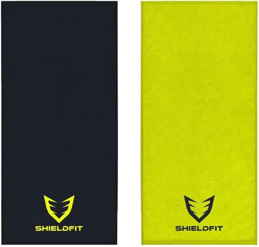 Shield Fit Workout-Fast Absorbent and Super Light, Odour Free Gym, Yoga, Sports, Towel for Mens and Womens (Tectonic X Red)