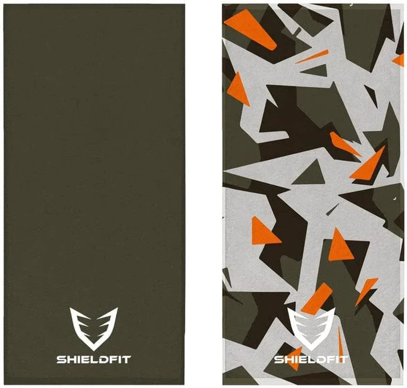 Shield Fit Workout-Fast Absorbent and Super Light, Odour Free Gym, Yoga, Sports, Towel for Mens and Womens (Tectonic X Red)