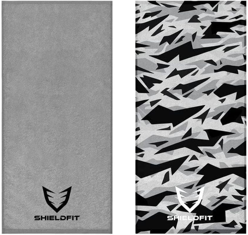 Shield Fit Workout-Fast Absorbent and Super Light, Odour Free Gym, Yoga, Sports, Towel for Mens and Womens (Tectonic X Red)