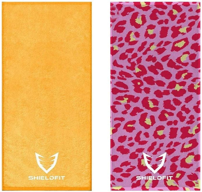 Shield Fit Workout-Fast Absorbent and Super Light, Odour Free Gym, Yoga, Sports, Towel for Mens and Womens (Tectonic X Red)