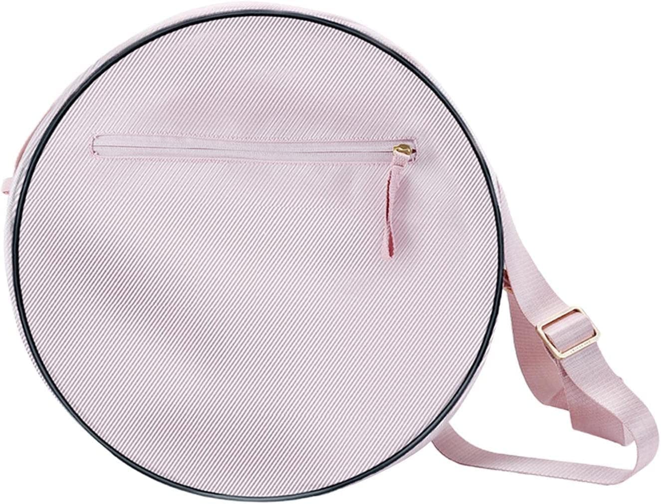 Simhoa Yoga Wheel Bag Pink Waterproof Yoga Pilates Circle Bags for Waist Shape Fitness Back Training Tool