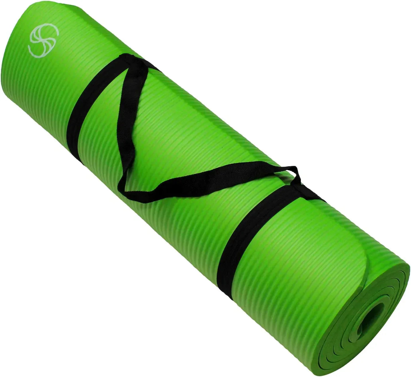 SOBEYO Yoga Mats 1/2-Inch Extra Thick /W Carrying Strap High Density All Purpose Exercise Sport Fitness