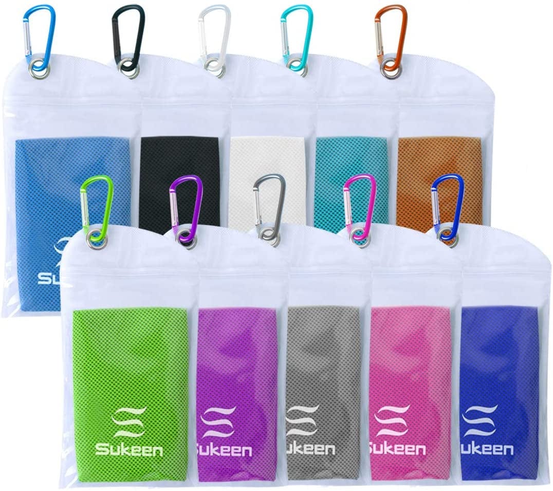 Sukeen Cooling Towel (40"X12") Bulk Ice Towel,Soft Breathable Chilly Towel,Microfiber Towel for Yoga,Sport,Running,Gym,Workout,Camping,Fitness,Workout & More Activities