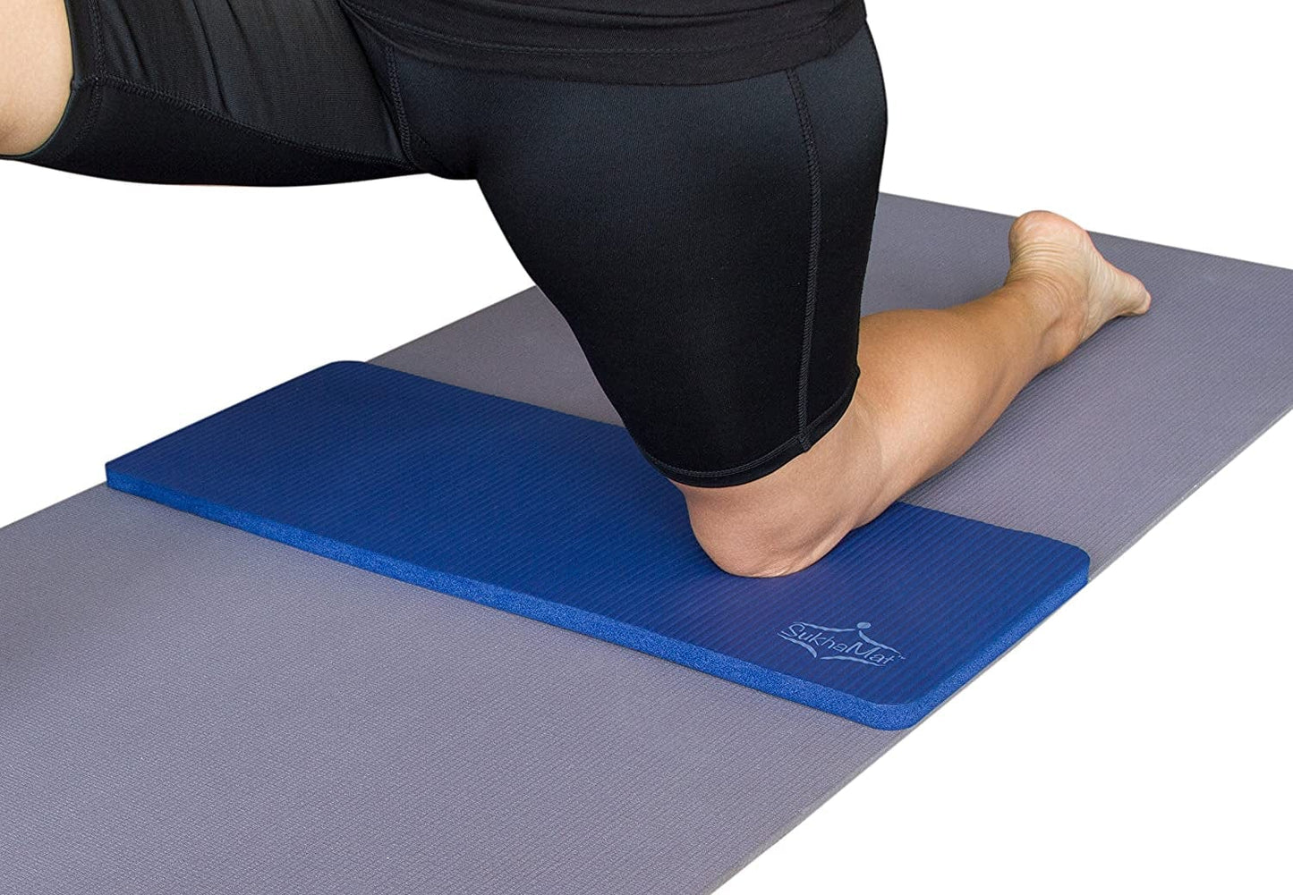 Sukhamat Yoga Knee Pad Cushion – America'S Best Exercise Knee Pad - Eliminate Pain during Yoga or Exercise - Extra Padding & Support for Knees, Wrists, Elbows - the Perfect Yoga Mat Accessory