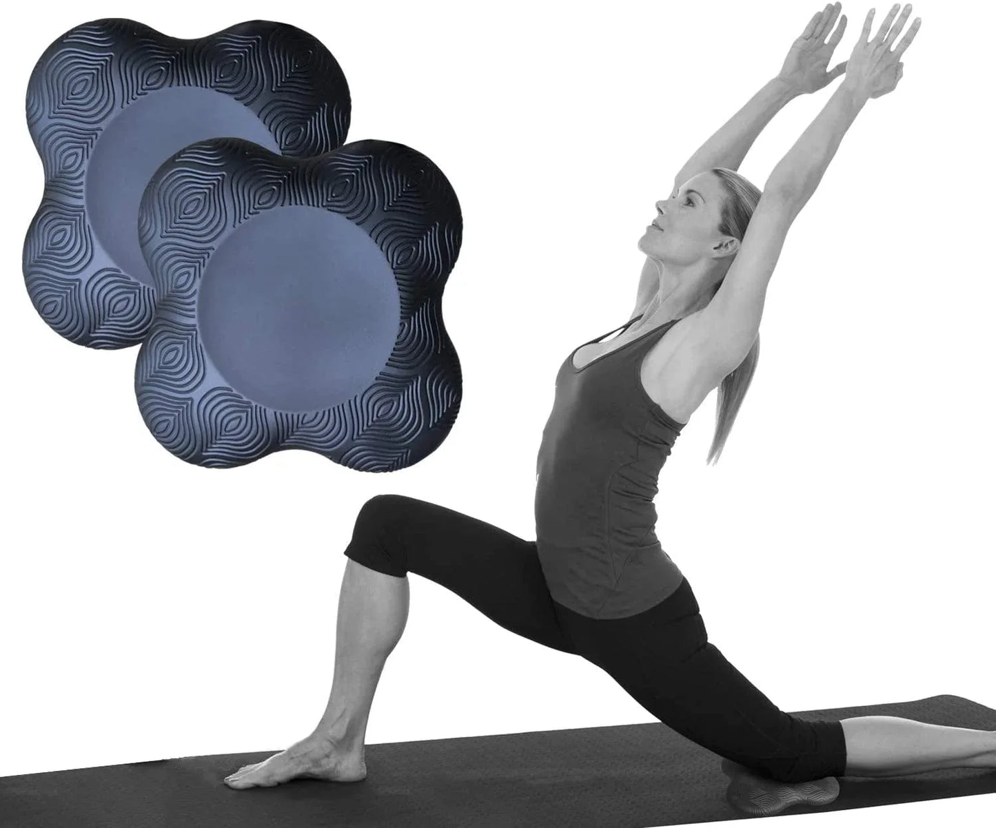 Sunflower Home 2 Packs Yoga Knee Pad Cushion Extra Thick for Knees Elbows Wrist Hands Head Foam Pilates Kneeling Pad