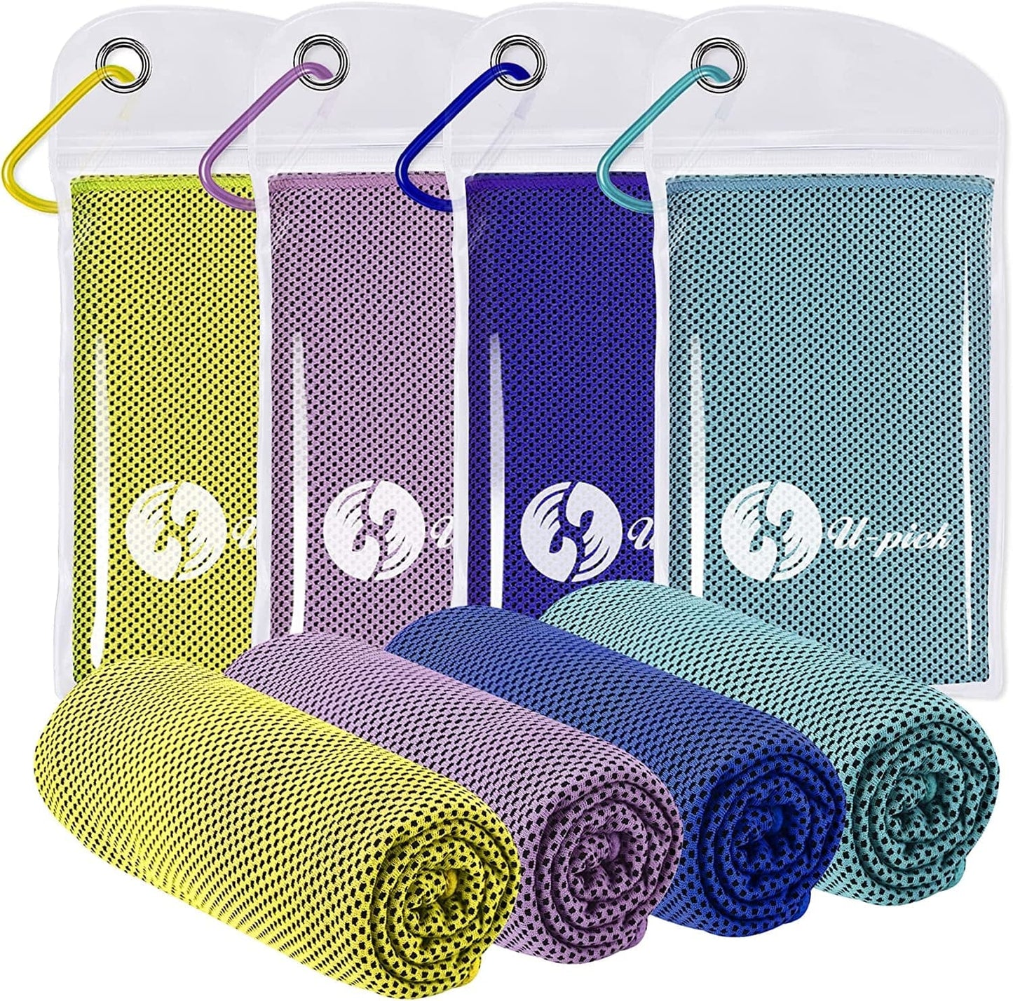 U-Pick Cooling Towel(40" X 12") Soft and Breathable Chilly Towel Stay Cooling for Sports,Workout,Fitness,Gym,Yoga,Pilates,Travel,Camping & More