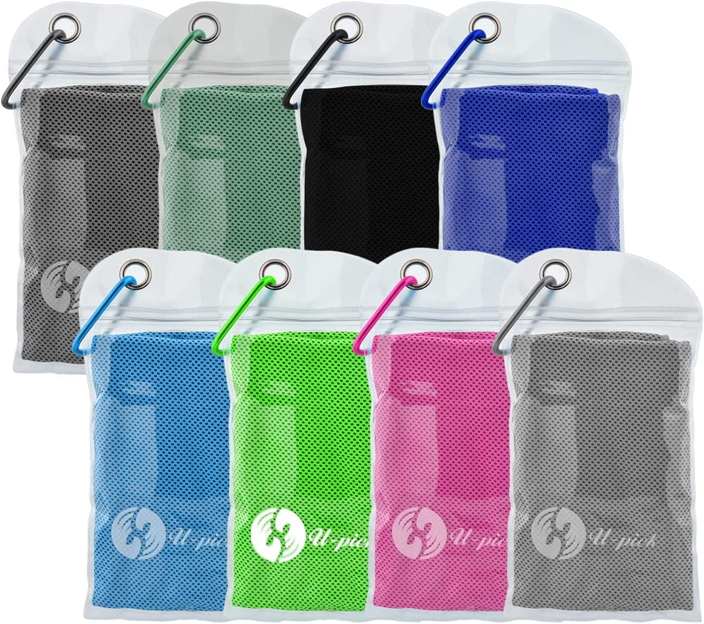 U-Pick Cooling Towel(40" X 12") Soft and Breathable Chilly Towel Stay Cooling for Sports,Workout,Fitness,Gym,Yoga,Pilates,Travel,Camping & More