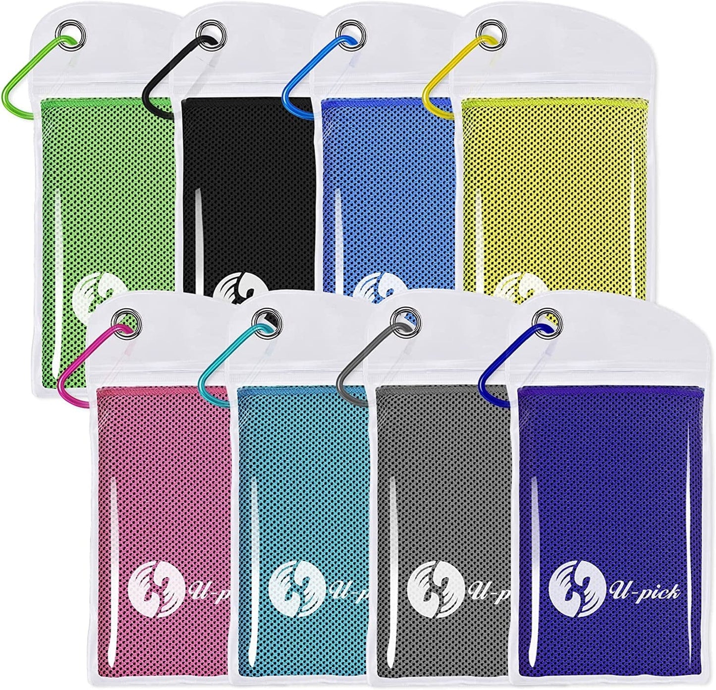 U-Pick Cooling Towel(40" X 12") Soft and Breathable Chilly Towel Stay Cooling for Sports,Workout,Fitness,Gym,Yoga,Pilates,Travel,Camping & More