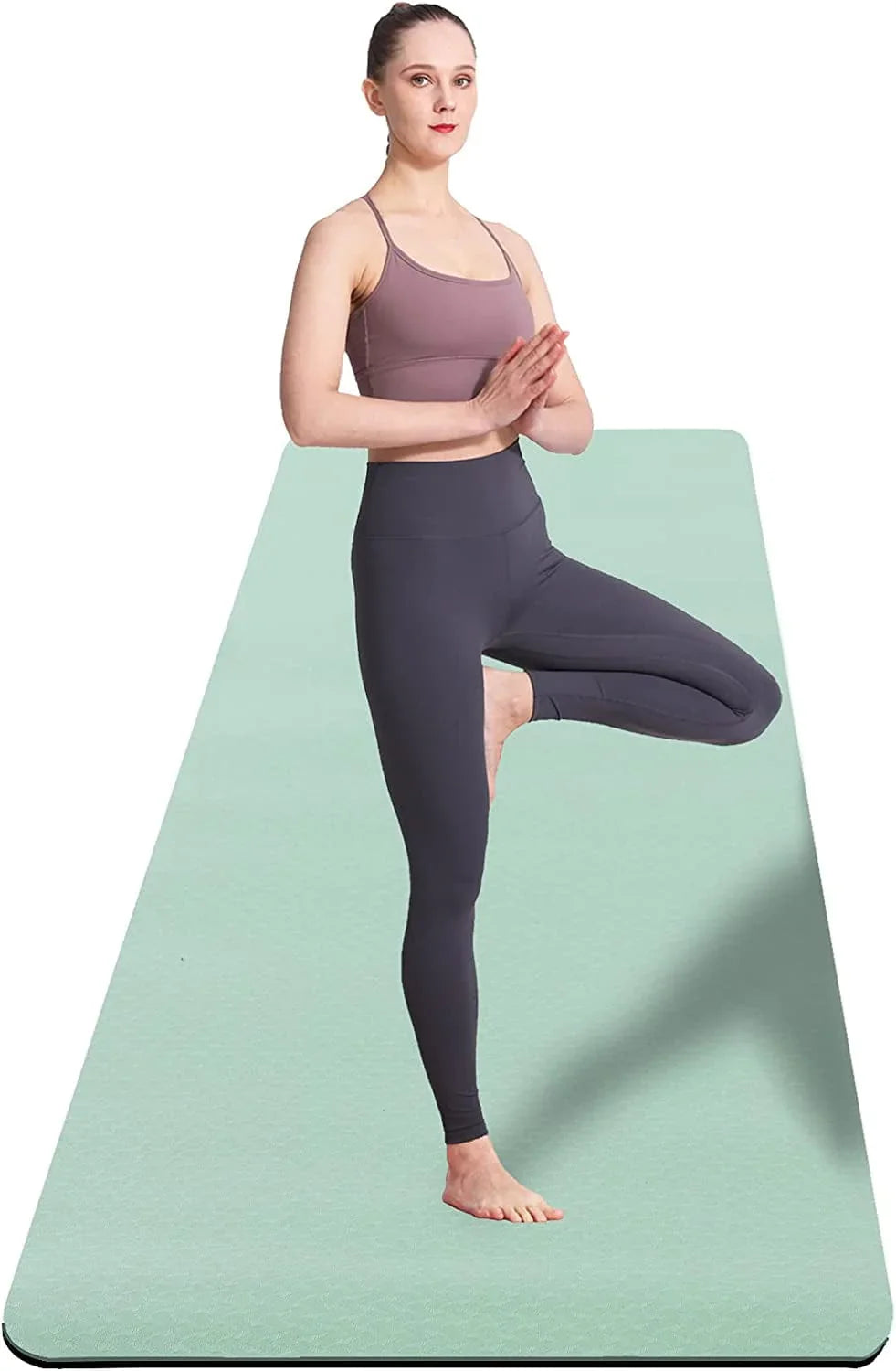 UMINEUX Extra Wide Yoga Mat for Women and Men, 72"X 32"X 1/4", Eco-Friendly TPE Yoga Mat Non Slip, Large Workout Mats,Perfect for Barefoot Exercise (Yoga, Pilates, Fitness, Meditation)